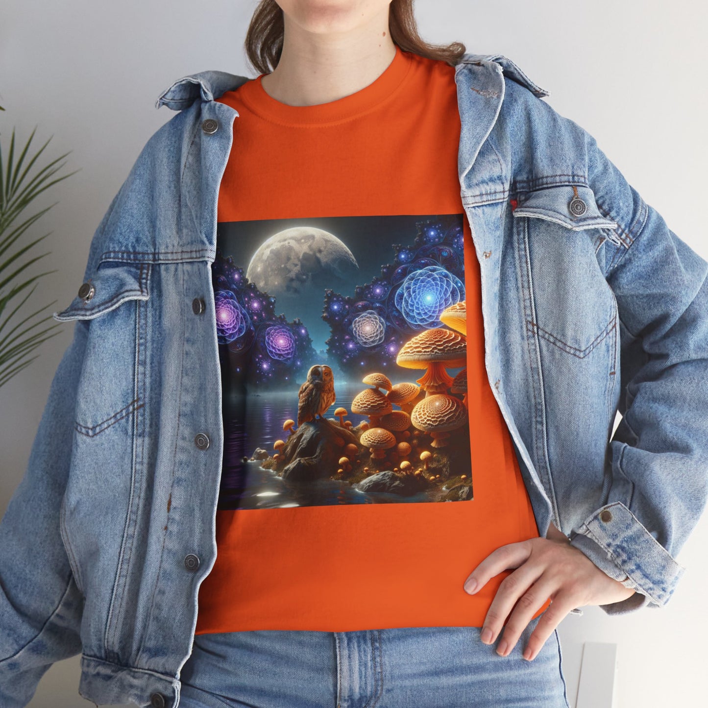 Moonlit Mushrooms / Unisex Heavy Cotton Tee