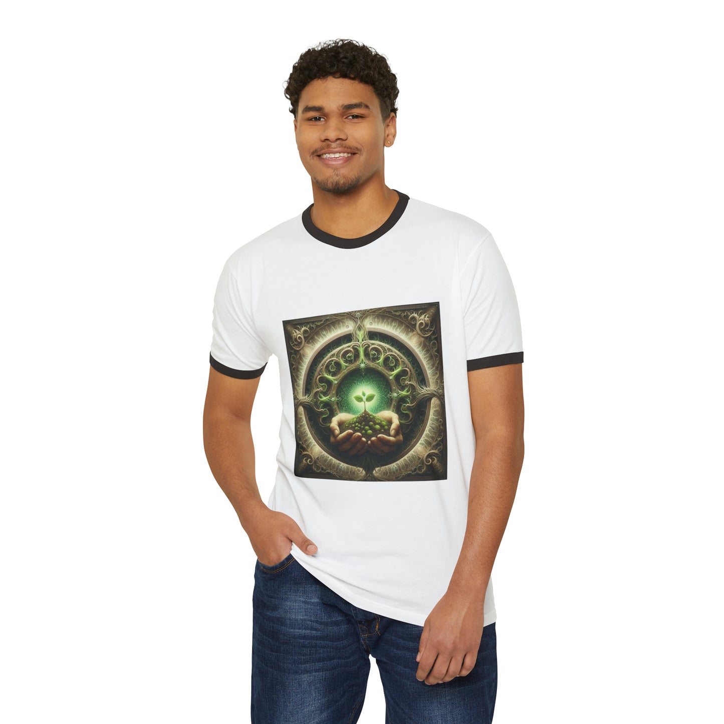 Unisex Cotton Ringer T-Shirt potent seed 1