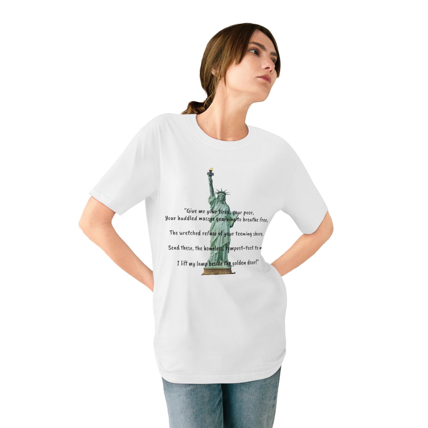 Statue of Liberty Quote T-Shirt, Inspirational Tee, Gift for Patriotic Americans, Freedom Shirt, Independence Day Apparel