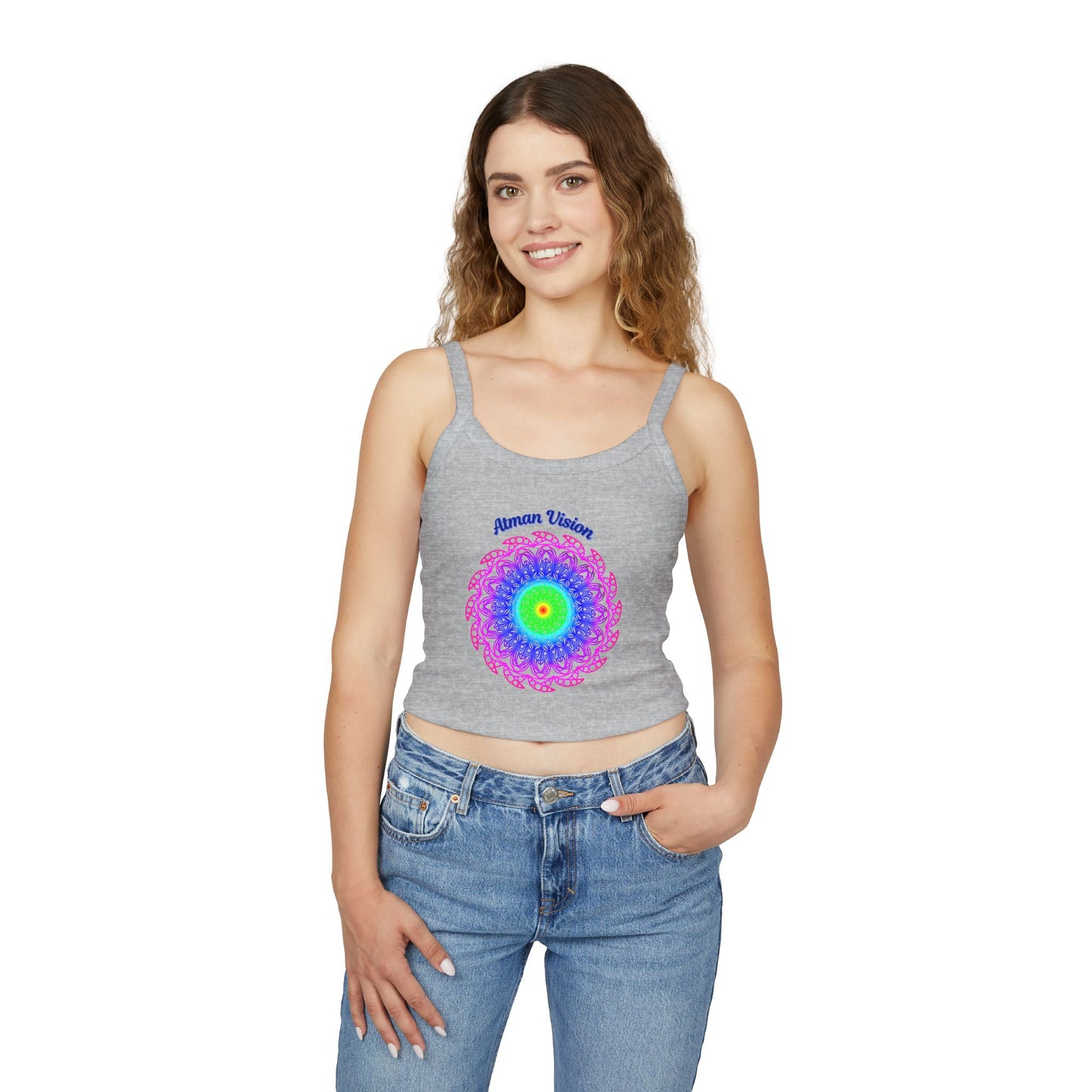 Atman Vision mandala Women's Spaghetti Strap Tank Top