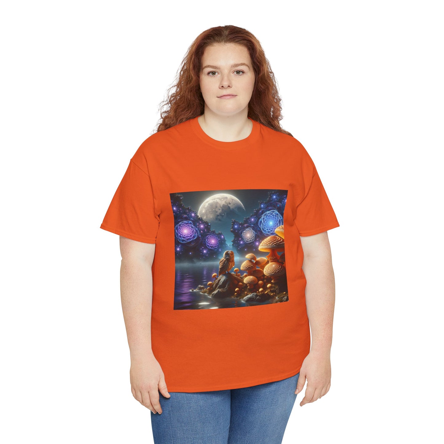 Moonlit Mushrooms / Unisex Heavy Cotton Tee