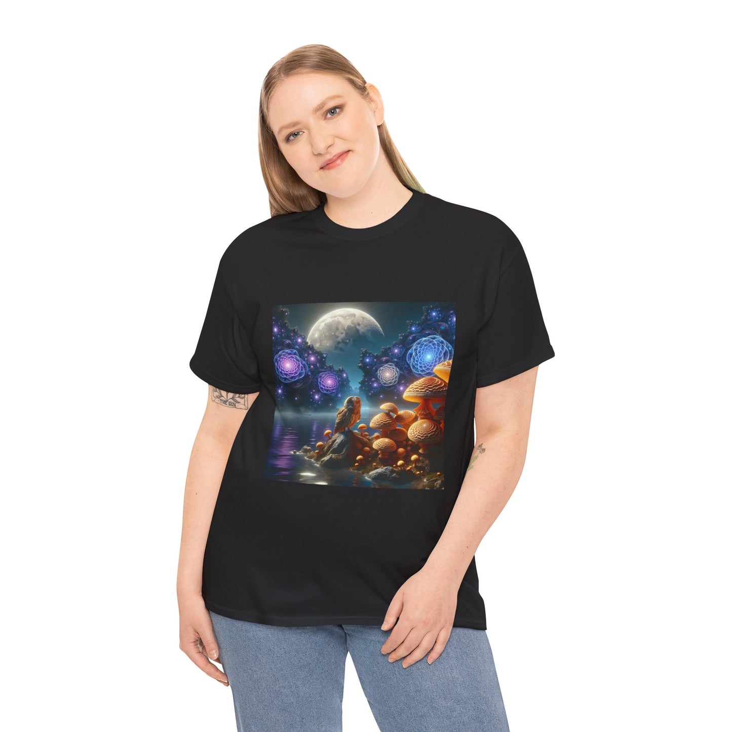 Moonlit Mushrooms / Unisex Heavy Cotton Tee