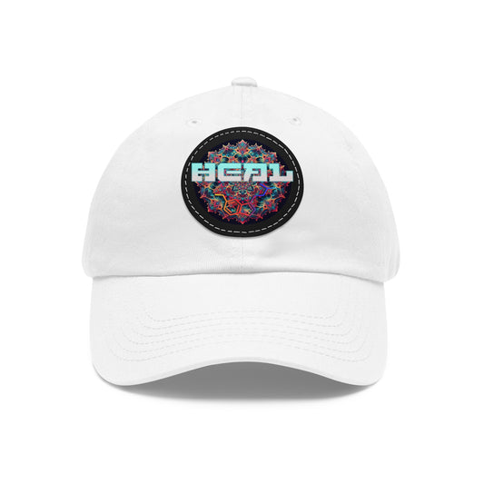 Heal 5 MEO Molecule - Dad Hat with Leather Patch (Round)