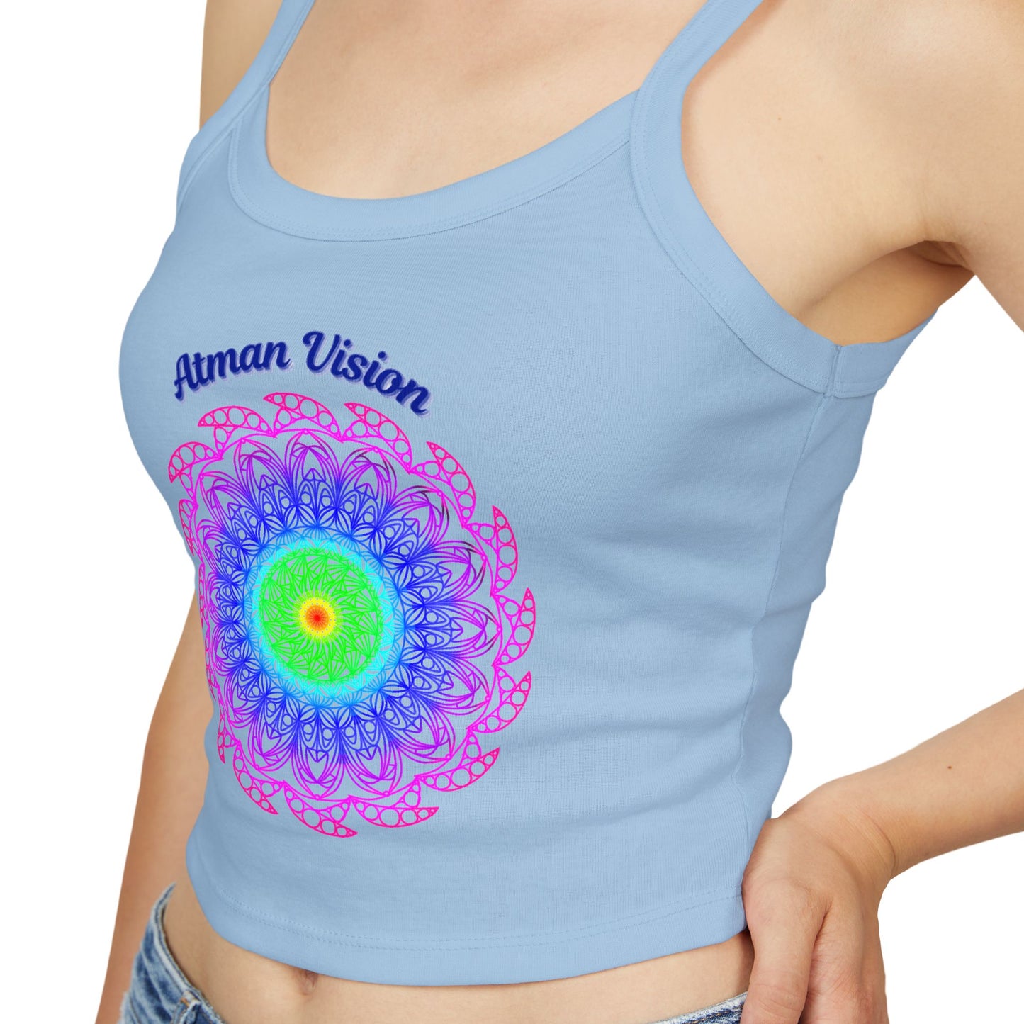 Atman Vision mandala Women's Spaghetti Strap Tank Top