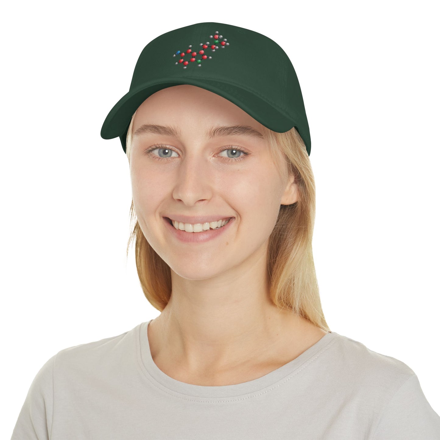 Bufotenin Molecule Low Profile Baseball Cap