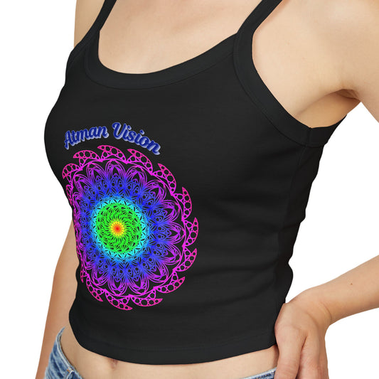 Atman Vision mandala Women's Spaghetti Strap Tank Top