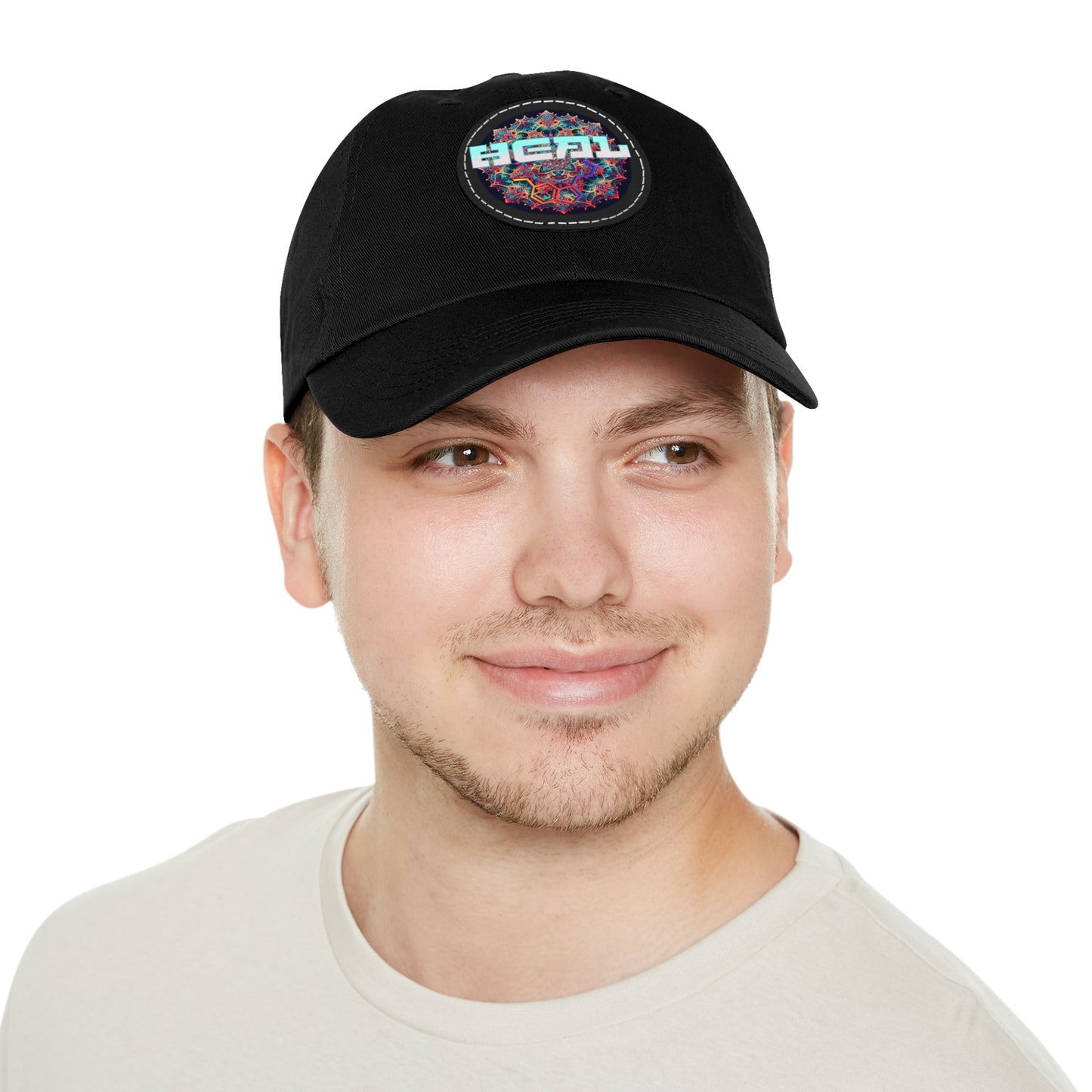 Heal 5 MEO Molecule - Dad Hat with Leather Patch (Round)