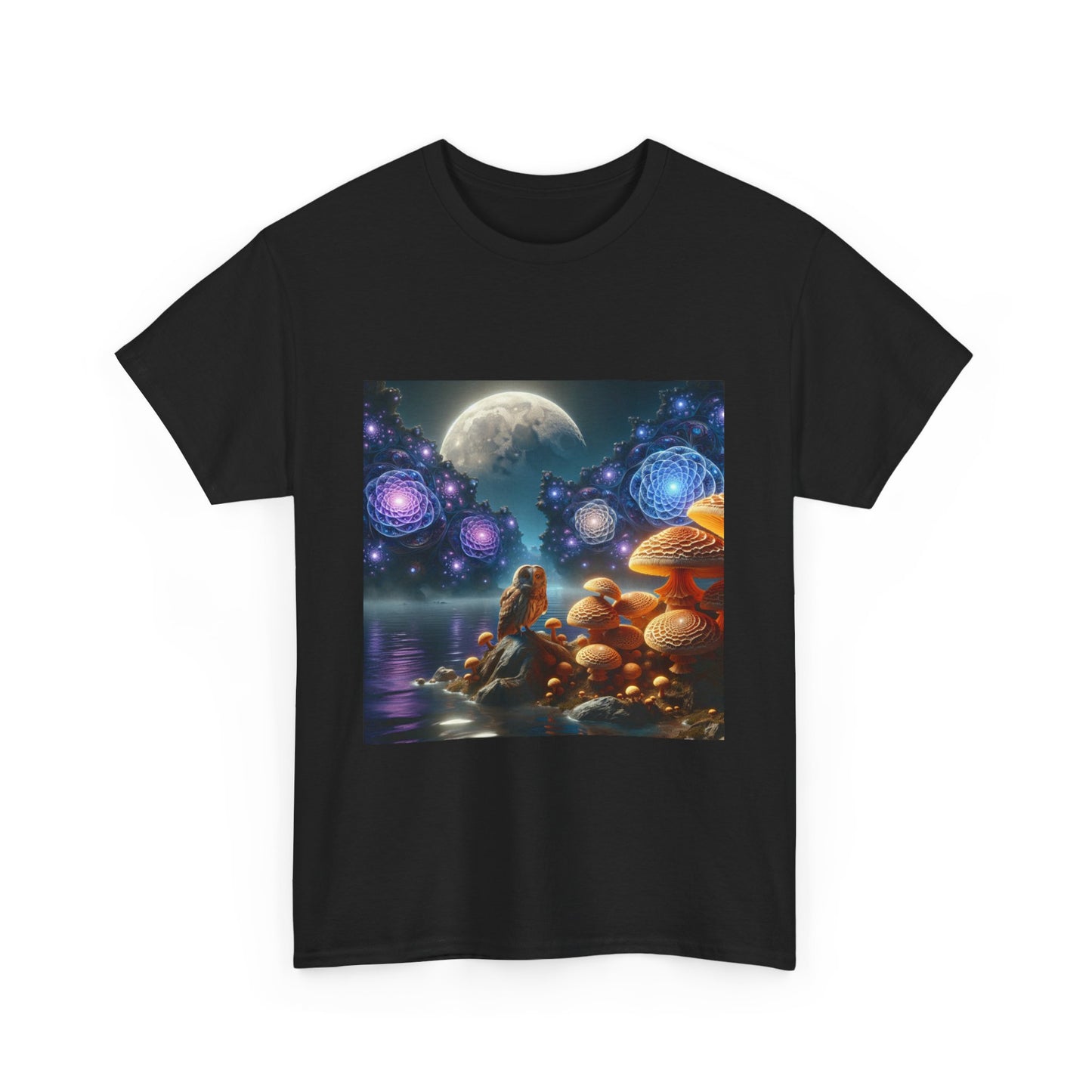 Moonlit Mushrooms / Unisex Heavy Cotton Tee