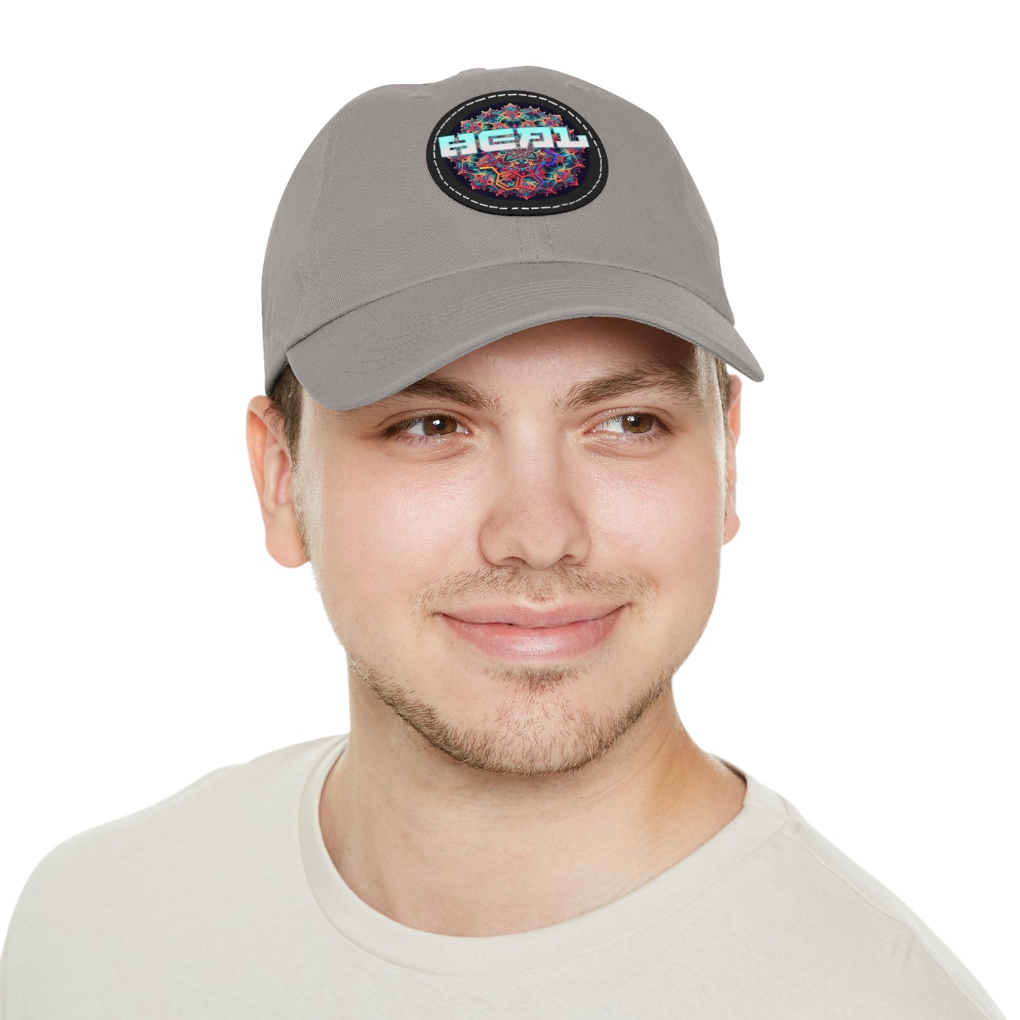 Heal 5 MEO Molecule - Dad Hat with Leather Patch (Round)