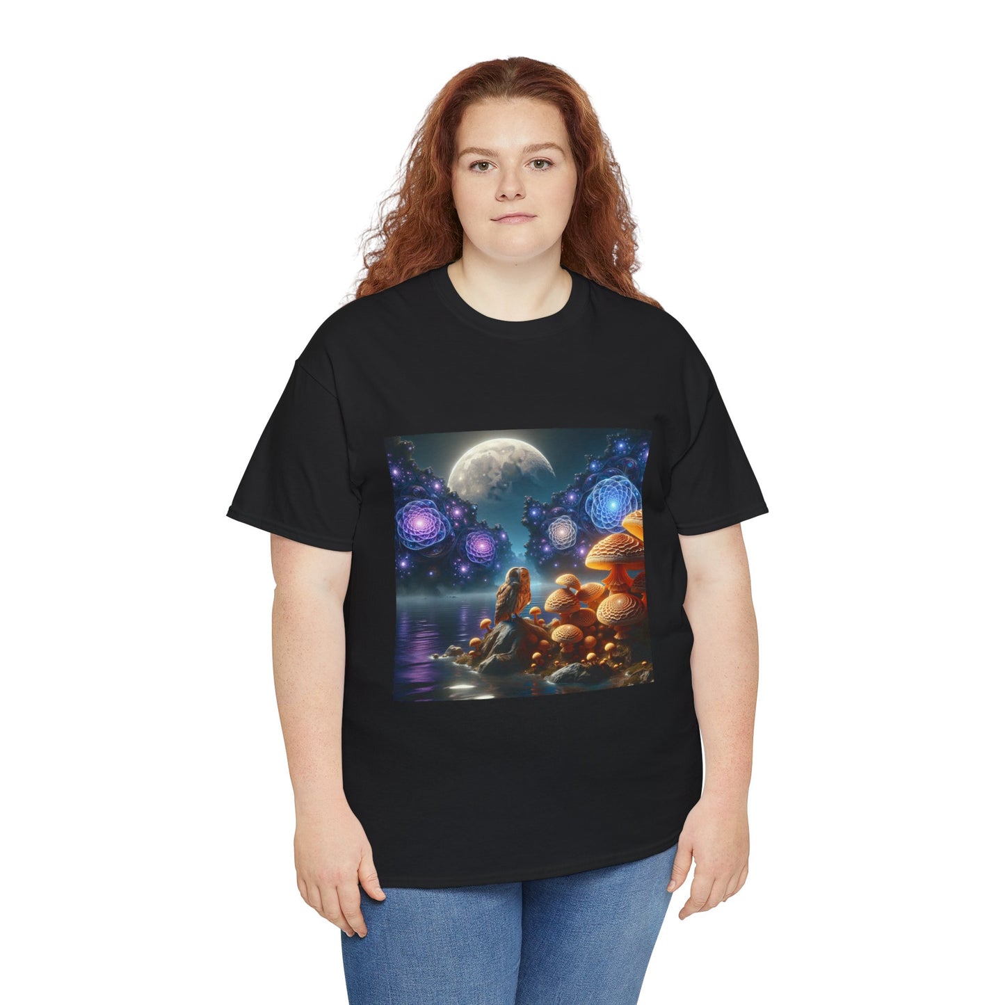 Moonlit Mushrooms / Unisex Heavy Cotton Tee