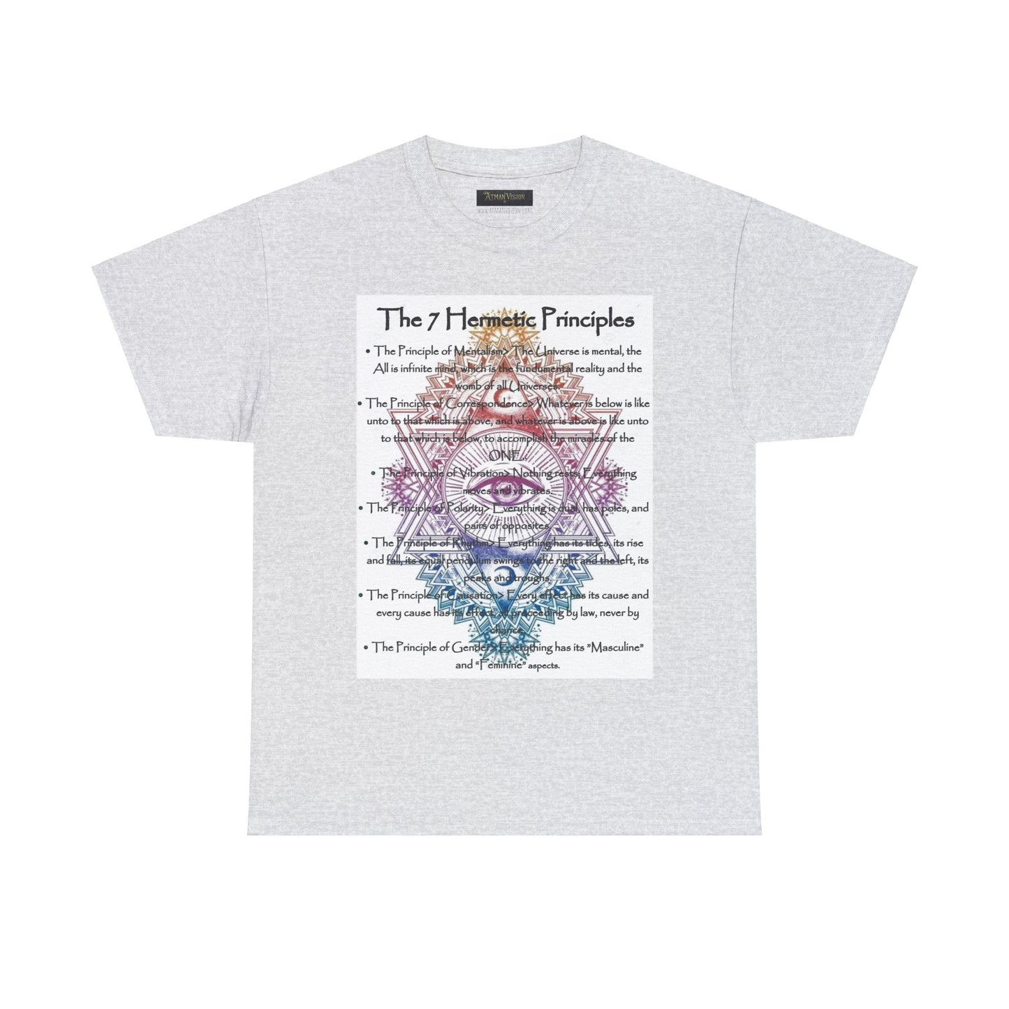 The 7 Hermetic Principles / Unisex Heavy Cotton Tee