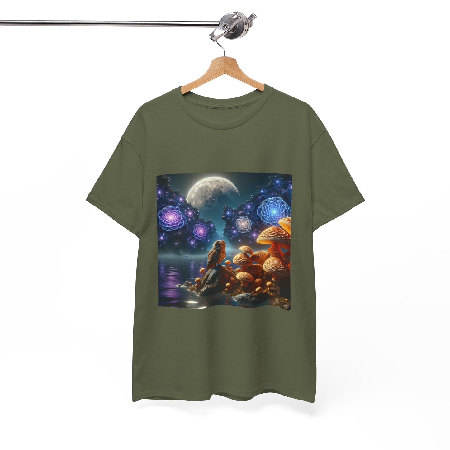 Moonlit Mushrooms / Unisex Heavy Cotton Tee