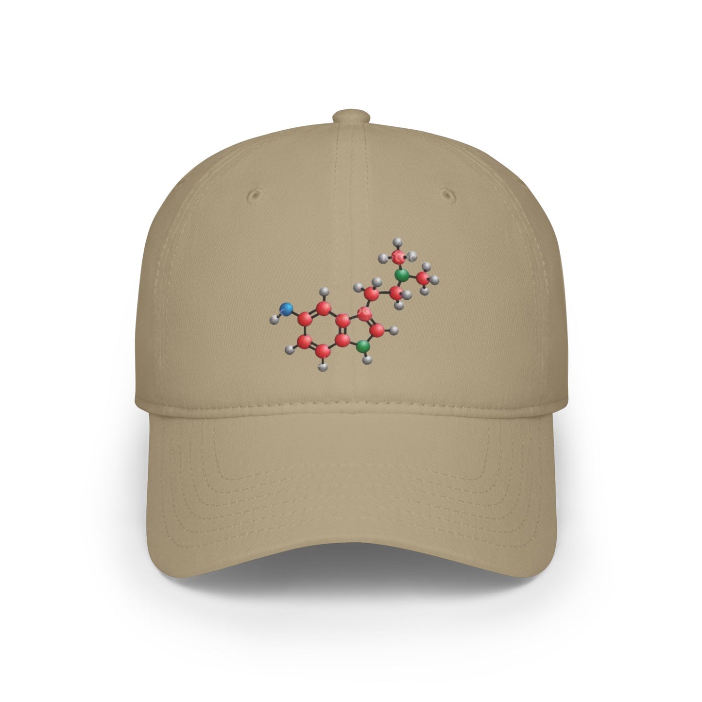 Bufotenin Molecule Low Profile Baseball Cap