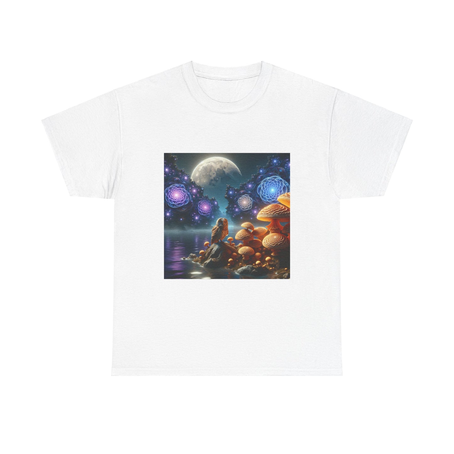 Moonlit Mushrooms / Unisex Heavy Cotton Tee