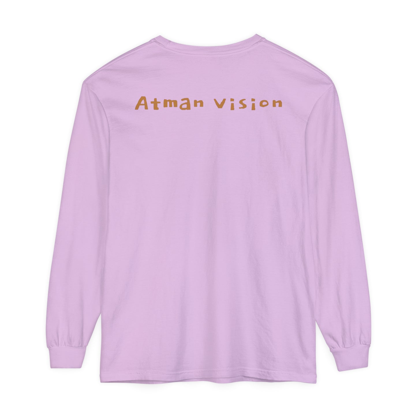 Atman Vision flower of Life elephant Unisex Garment-dyed Long Sleeve T-Shirt