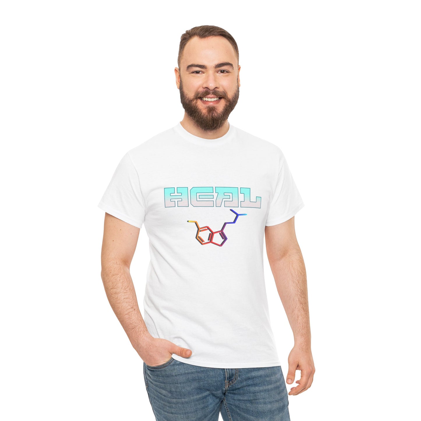 heal 5 meo molecule - Unisex Heavy Cotton Tee