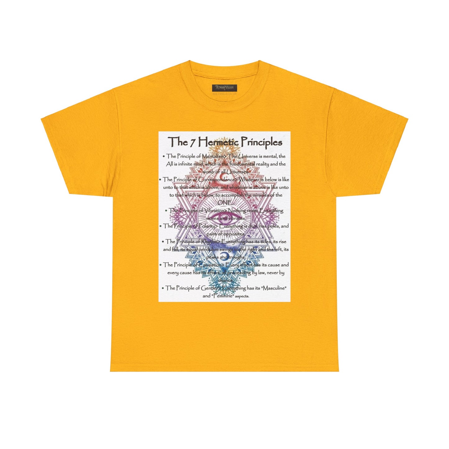 The 7 Hermetic Principles / Unisex Heavy Cotton Tee