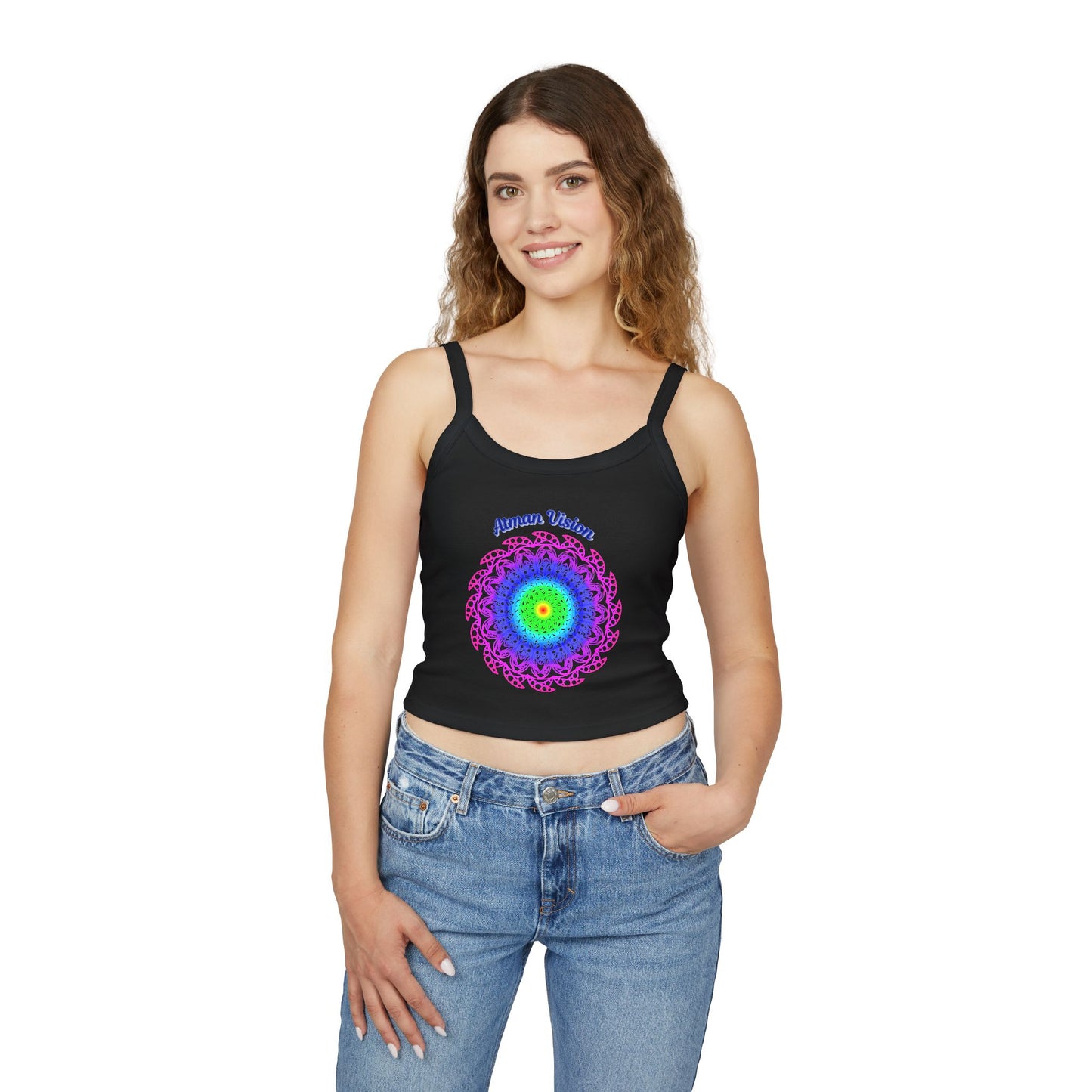 Atman Vision mandala Women's Spaghetti Strap Tank Top