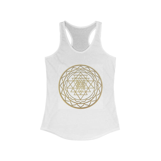 Golden Shri Yantra / Women's Ideal Racerback Tank