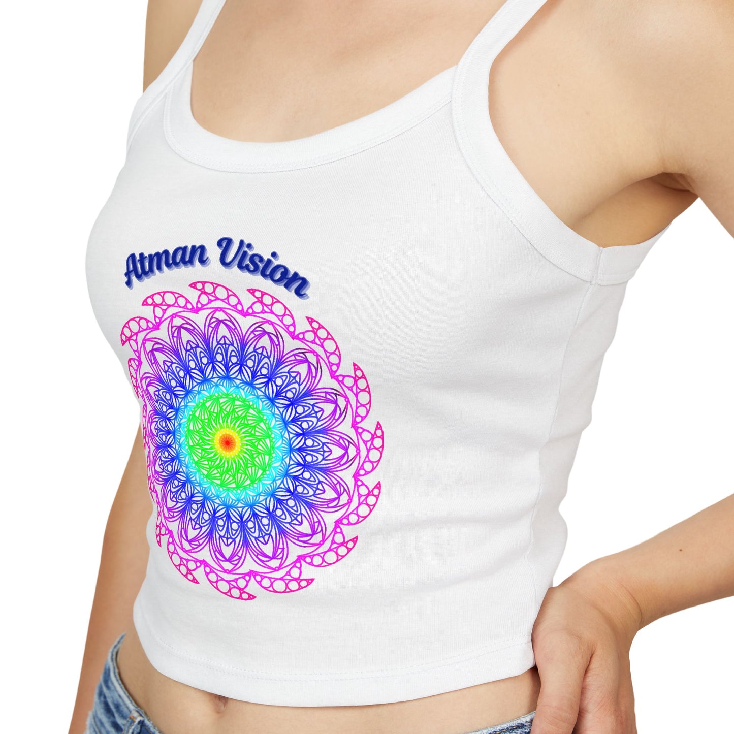 Atman Vision mandala Women's Spaghetti Strap Tank Top