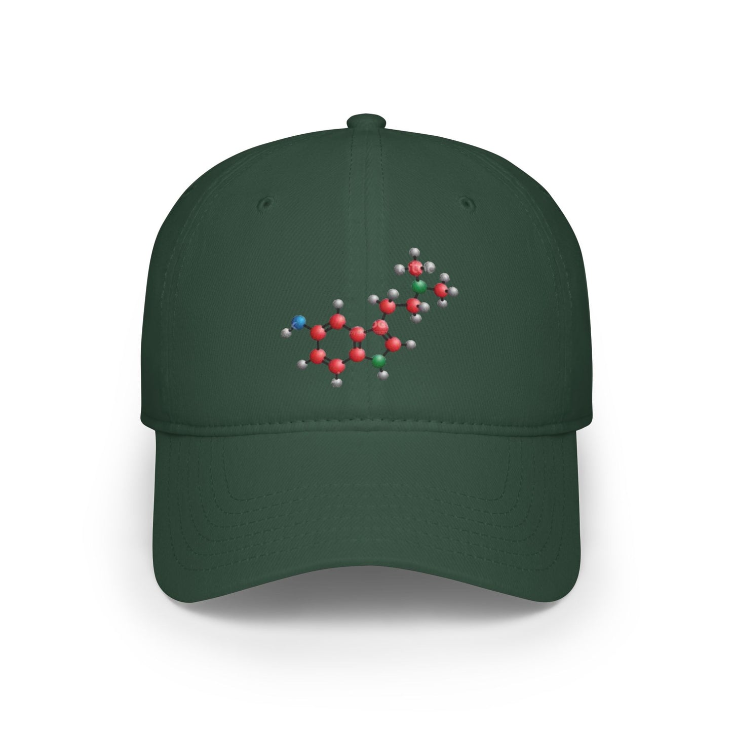 Bufotenin Molecule Low Profile Baseball Cap