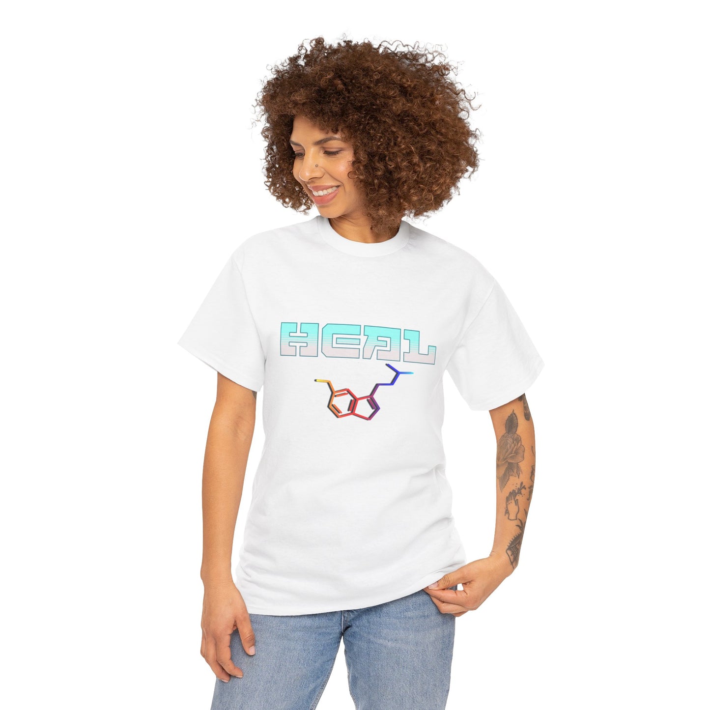 heal 5 meo molecule - Unisex Heavy Cotton Tee