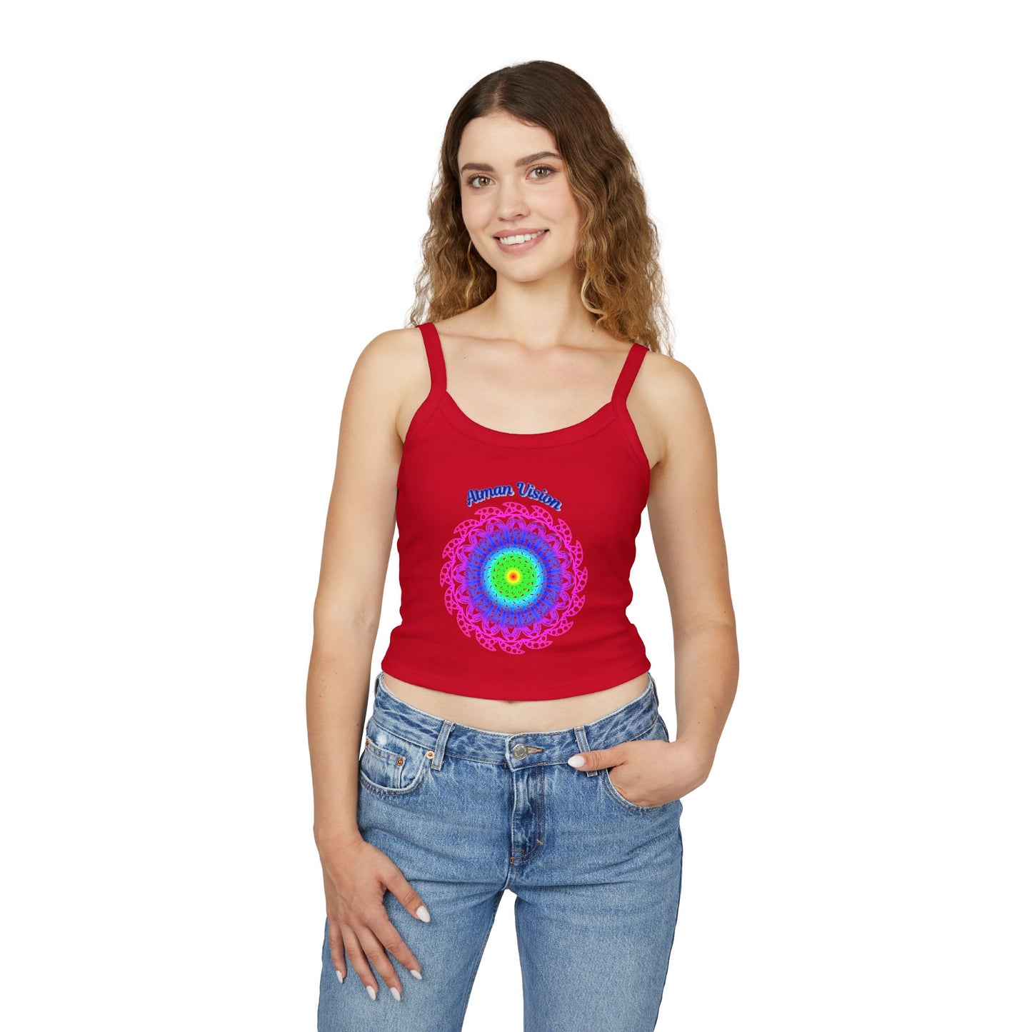 Atman Vision mandala Women's Spaghetti Strap Tank Top