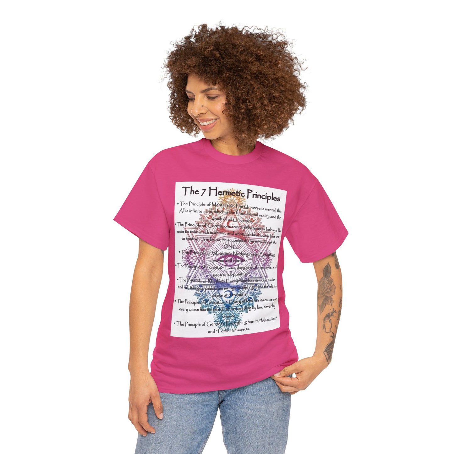 The 7 Hermetic Principles / Unisex Heavy Cotton Tee