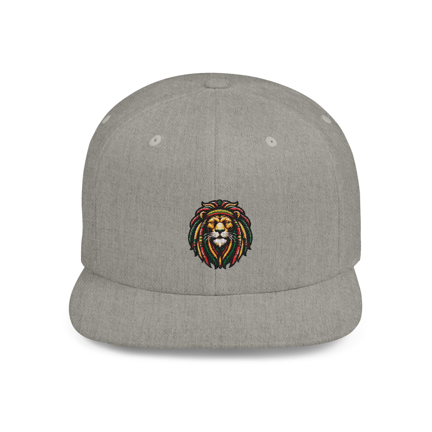 Rasta Lion Flat Bill Snapback