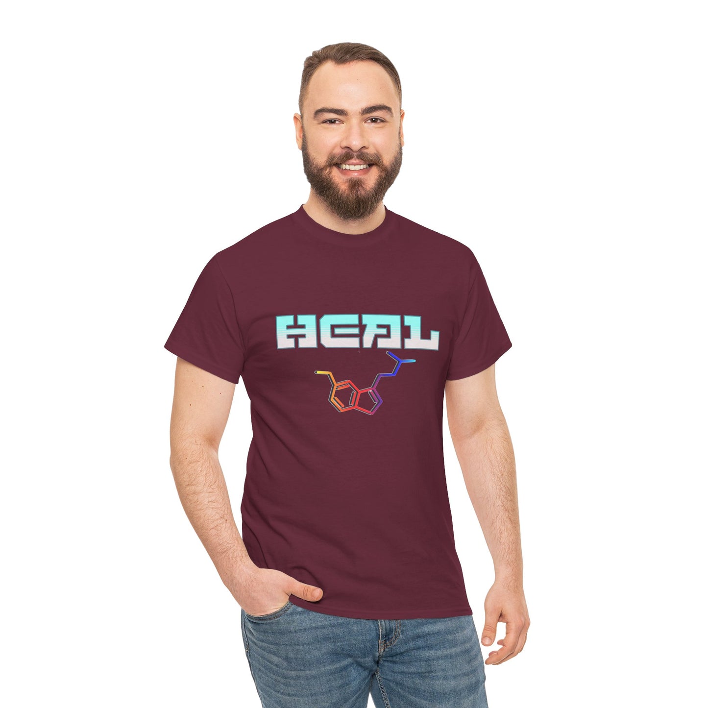 heal 5 meo molecule - Unisex Heavy Cotton Tee