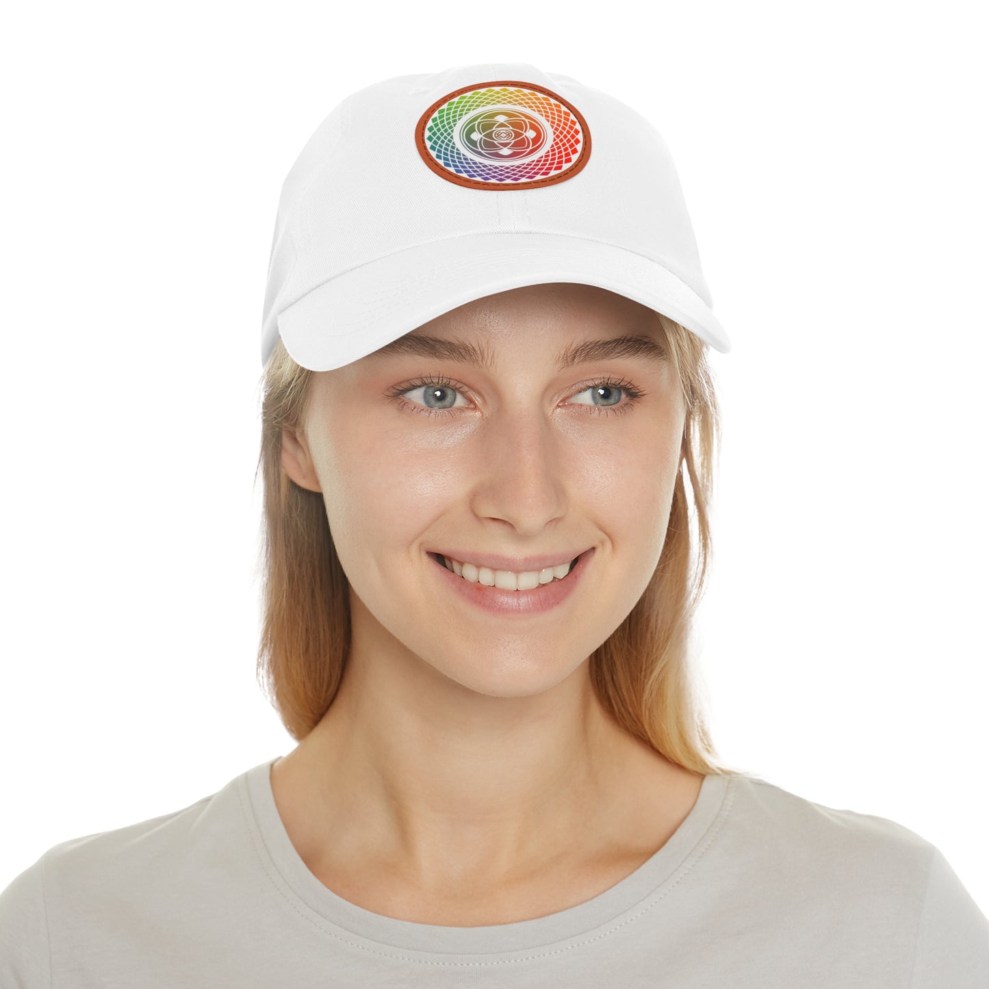 The White Light Collective Hat with Leather Patch (Round)