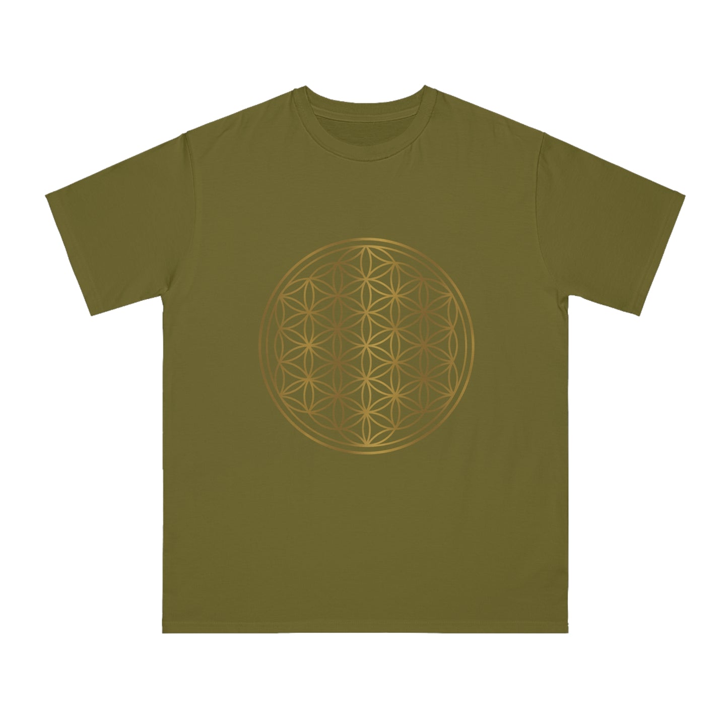 Gold flower of Life Organic Unisex Classic T-Shirt