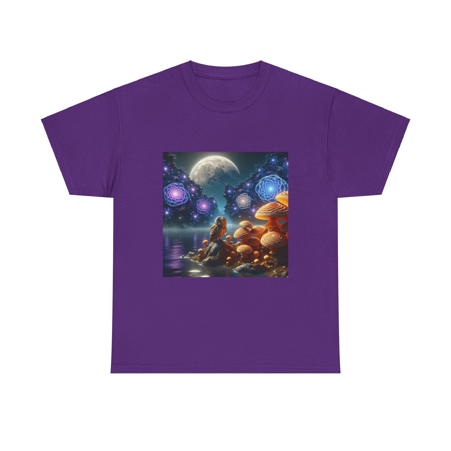 Moonlit Mushrooms / Unisex Heavy Cotton Tee