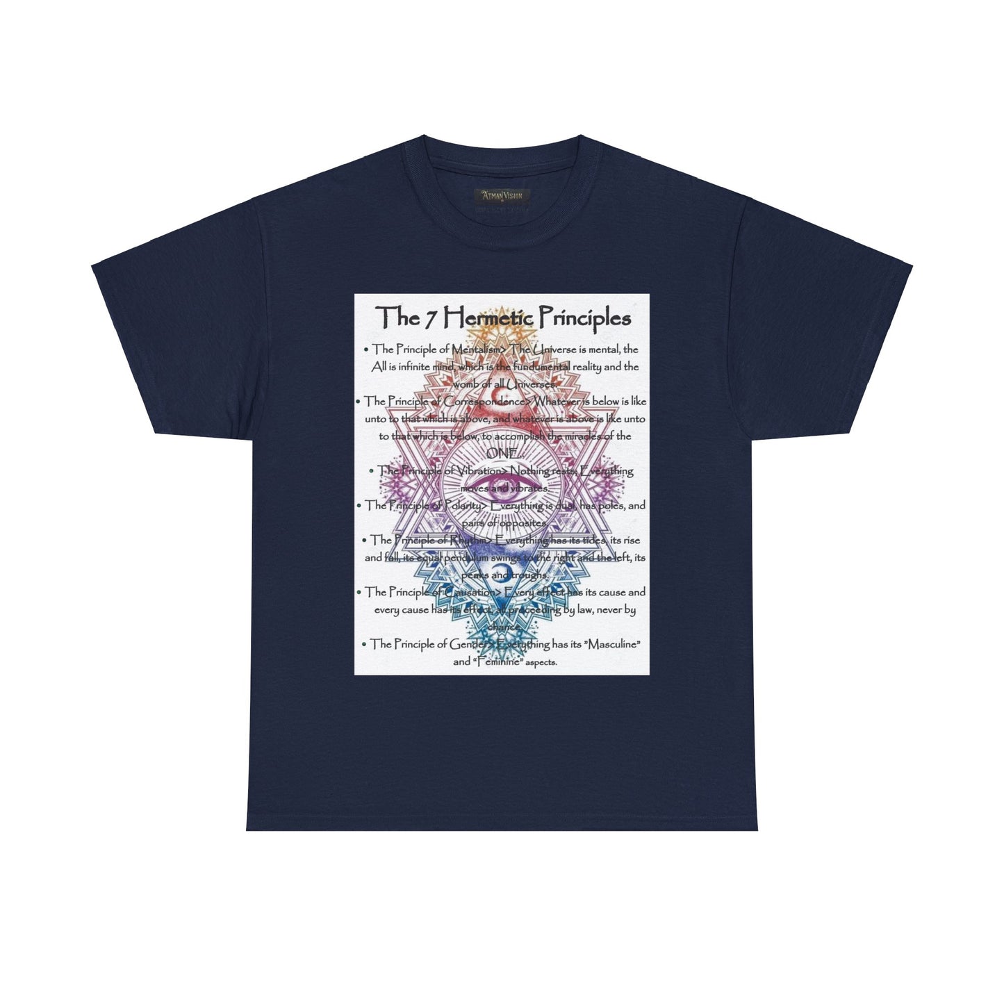 The 7 Hermetic Principles / Unisex Heavy Cotton Tee