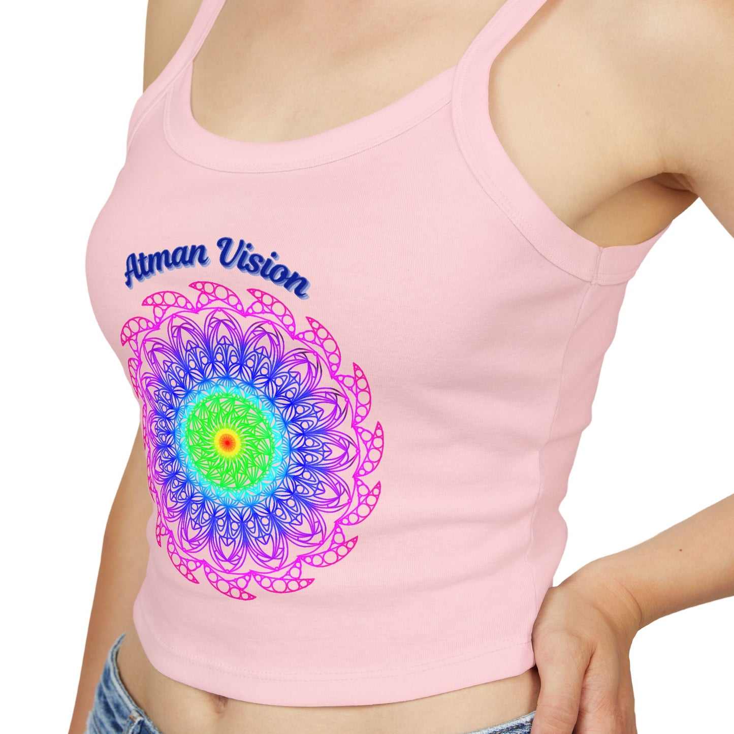 Atman Vision mandala Women's Spaghetti Strap Tank Top