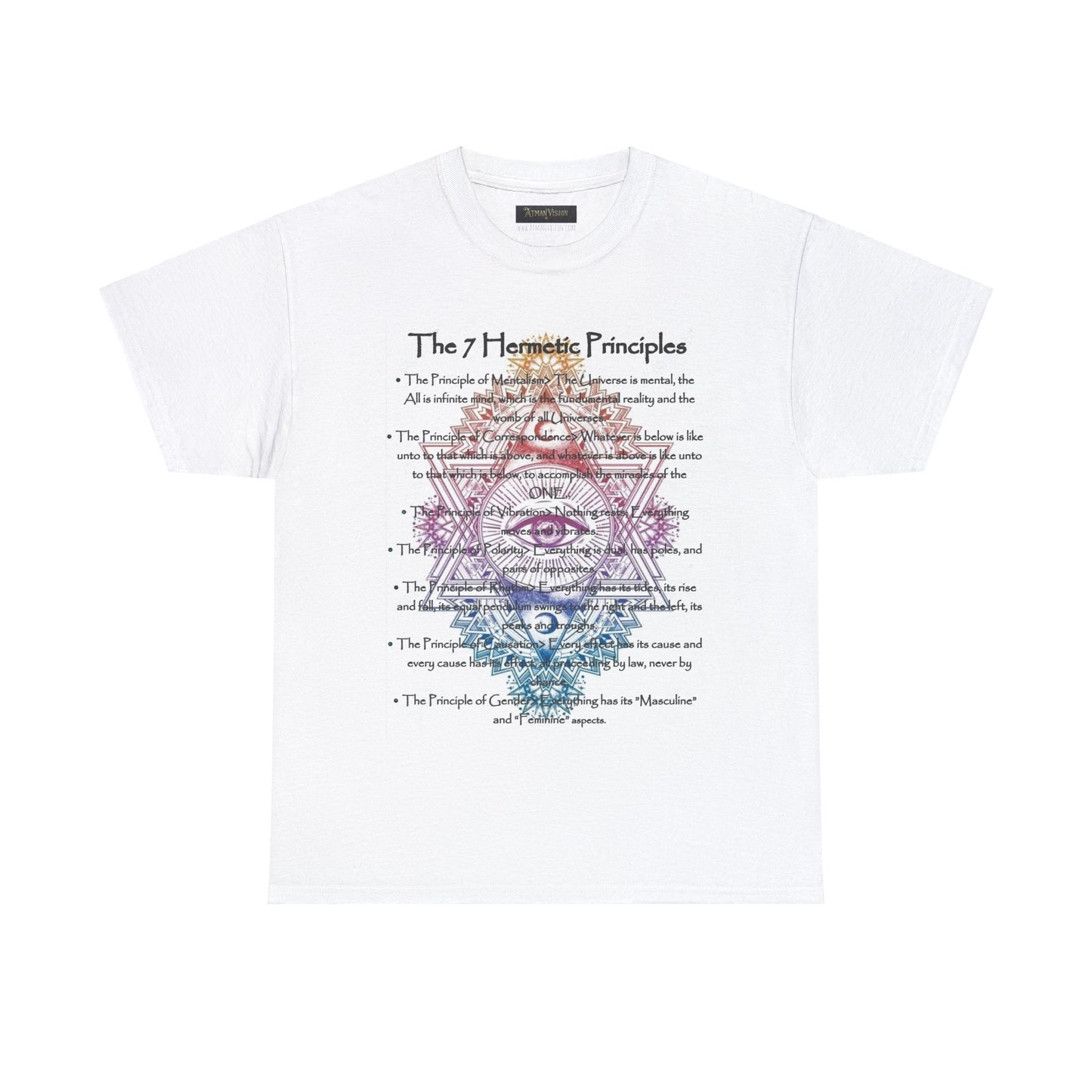 The 7 Hermetic Principles / Unisex Heavy Cotton Tee