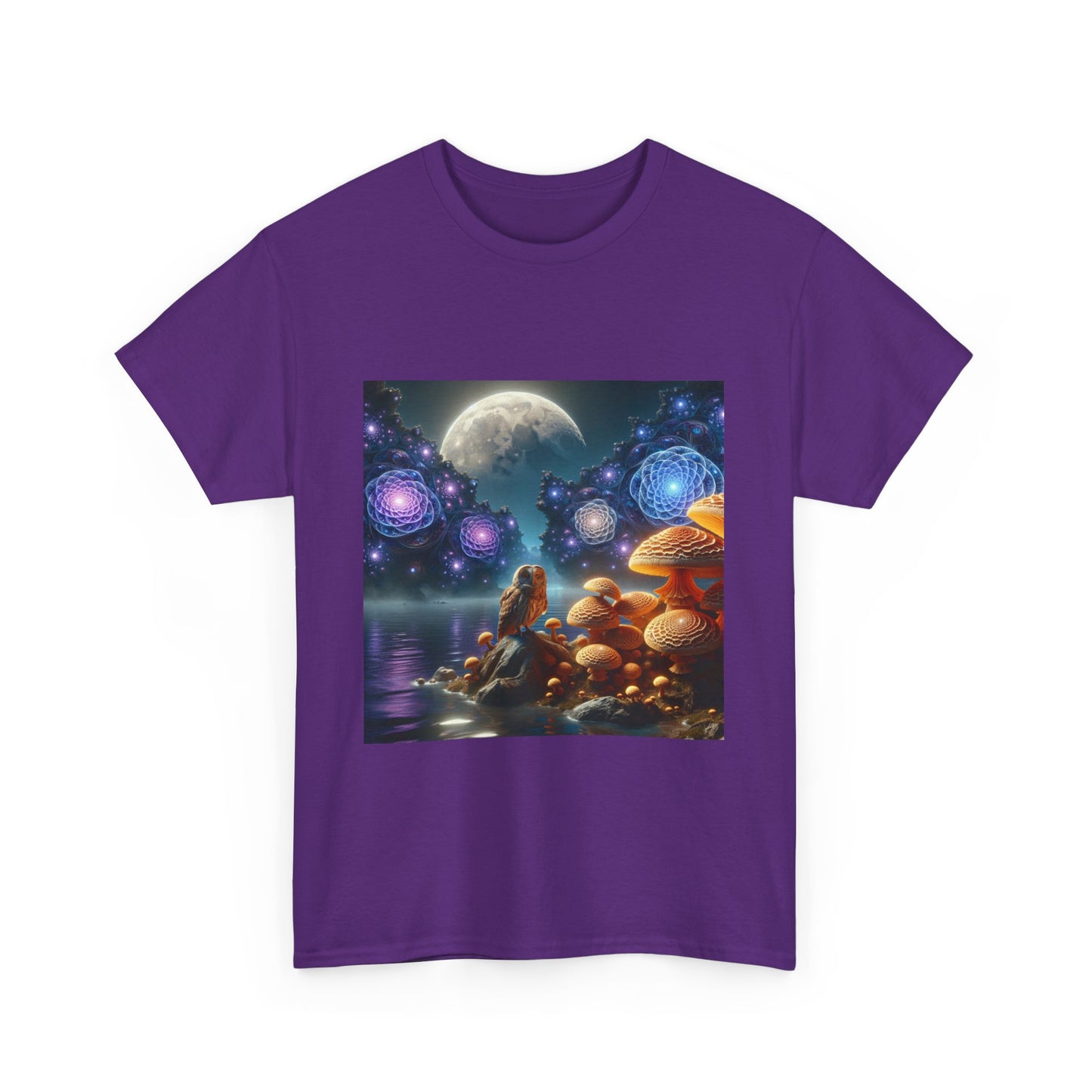 Moonlit Mushrooms / Unisex Heavy Cotton Tee