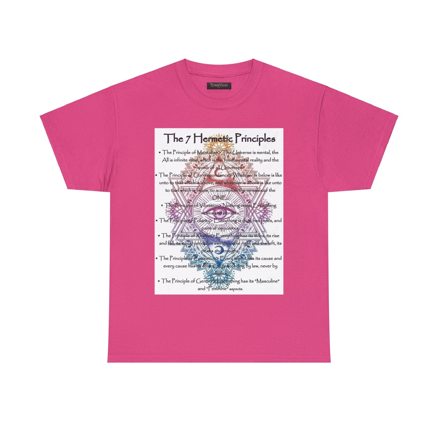 The 7 Hermetic Principles / Unisex Heavy Cotton Tee