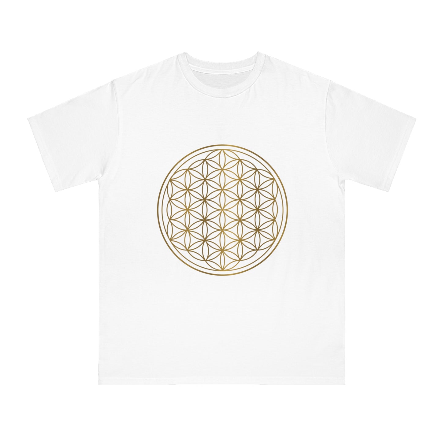 Gold flower of Life Organic Unisex Classic T-Shirt