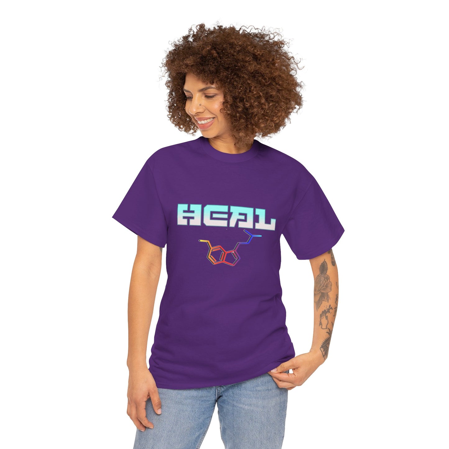 heal 5 meo molecule - Unisex Heavy Cotton Tee