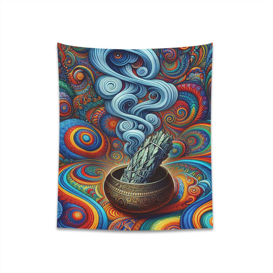 Printed Wall Tapestry Smudge Blessing