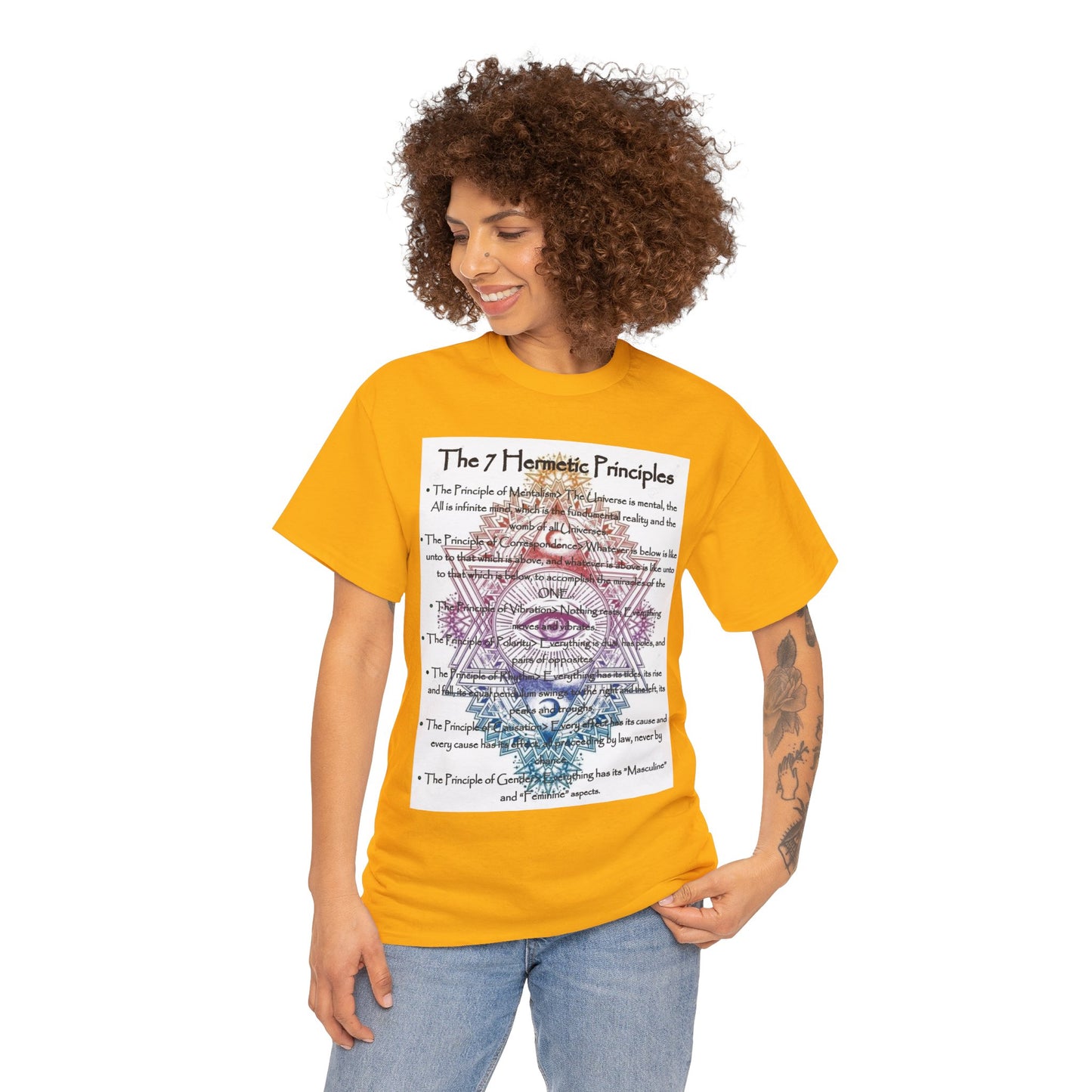 The 7 Hermetic Principles / Unisex Heavy Cotton Tee