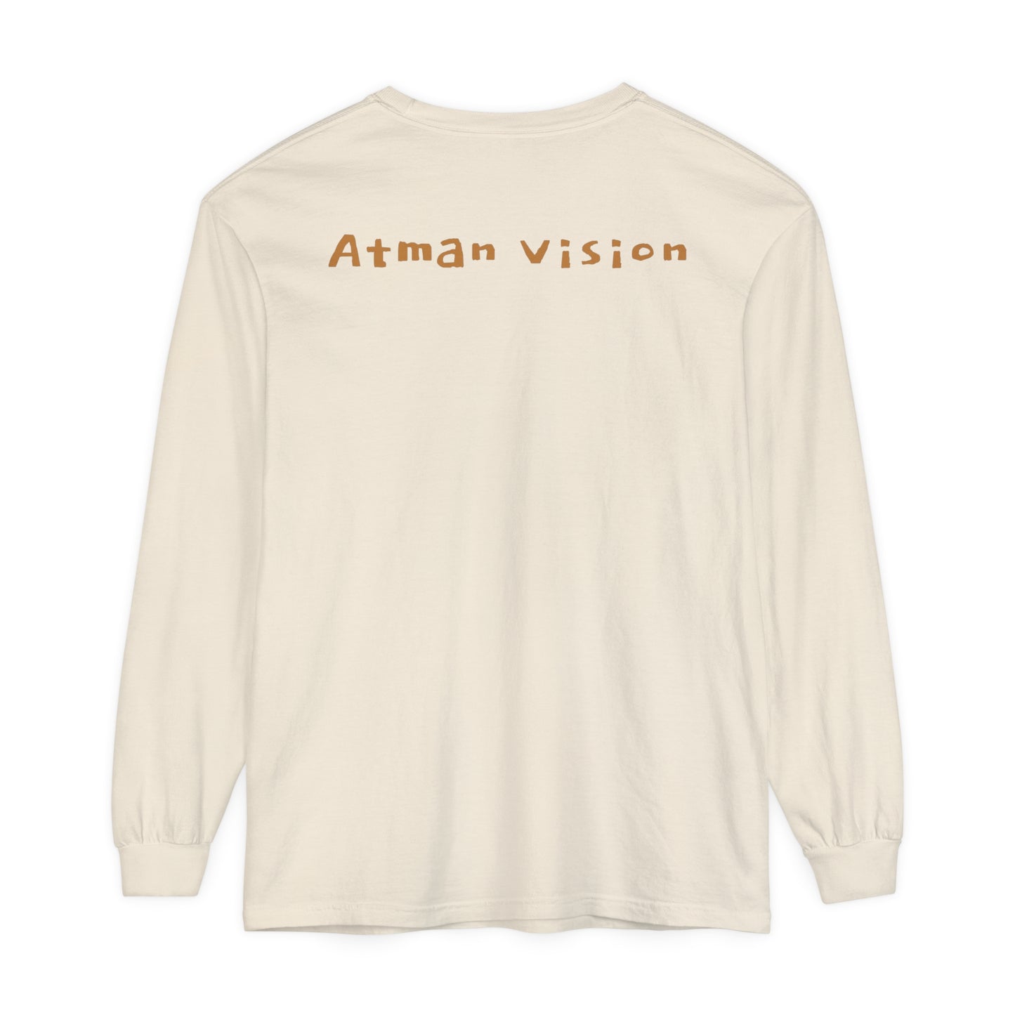 Atman Vision flower of Life elephant Unisex Garment-dyed Long Sleeve T-Shirt