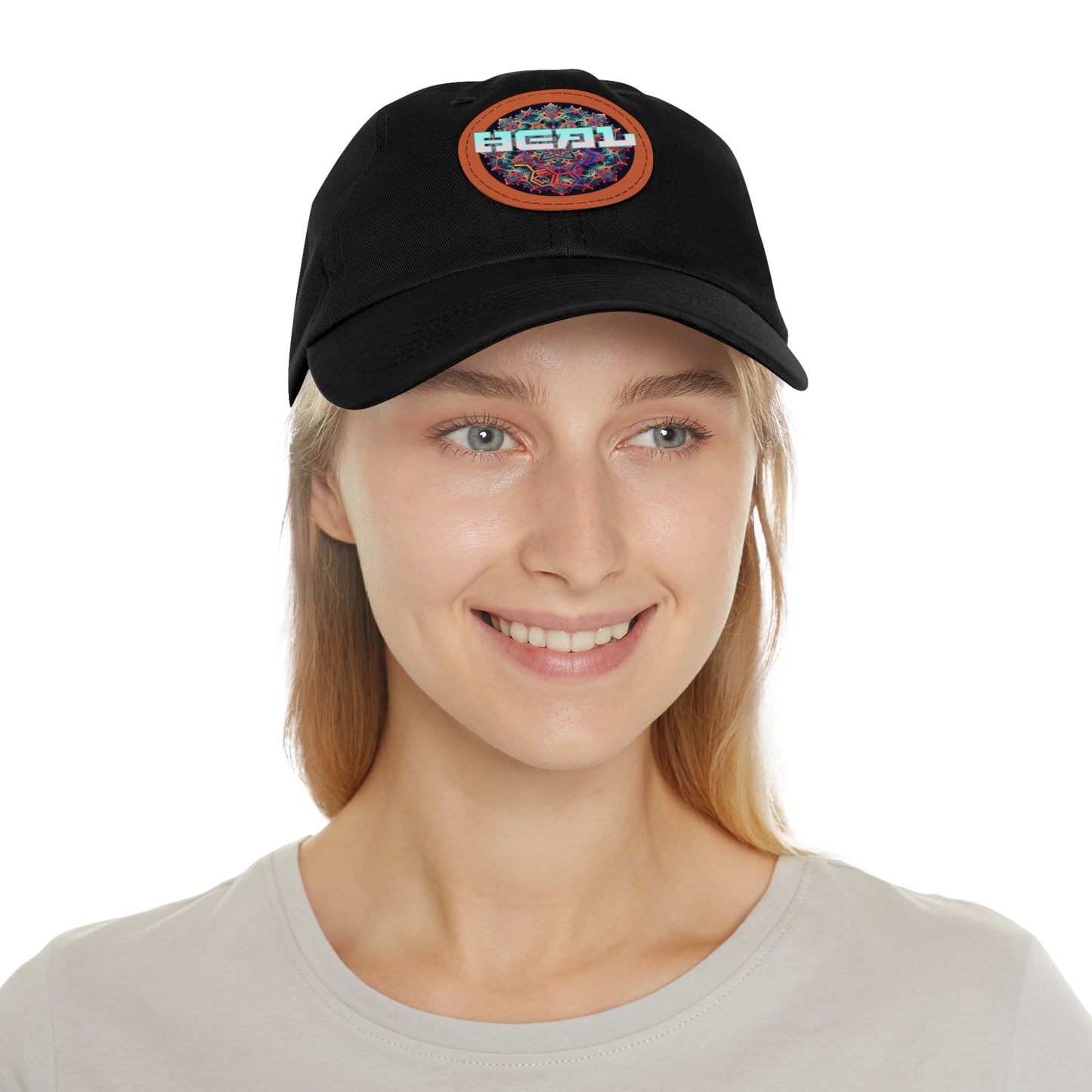 Heal 5 MEO Molecule - Dad Hat with Leather Patch (Round)