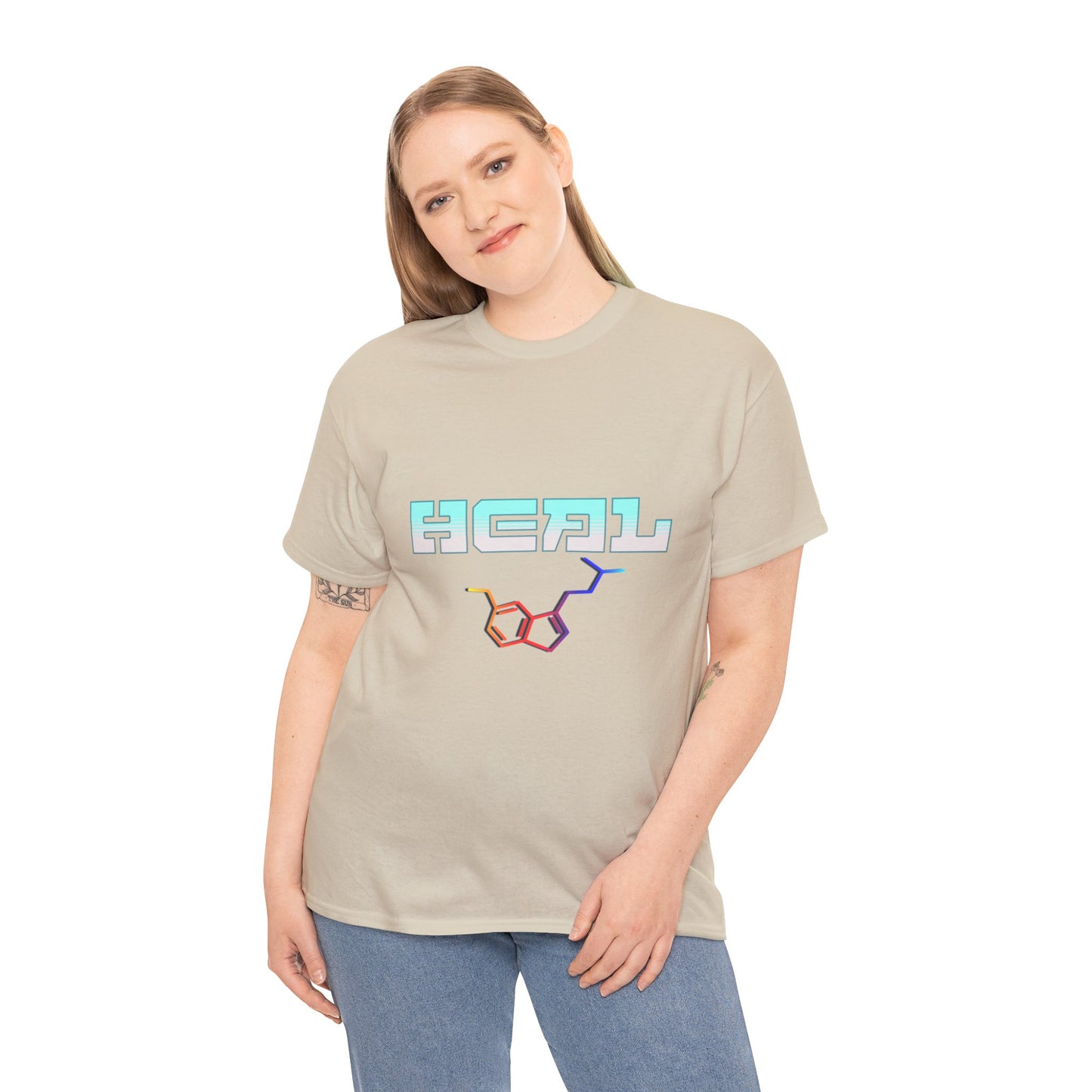 heal 5 meo toad - Unisex Heavy Cotton Tee