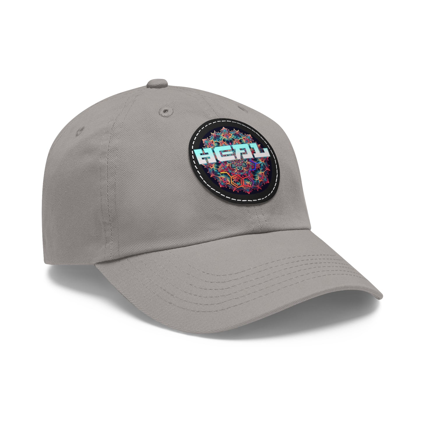 Heal 5 MEO Molecule - Dad Hat with Leather Patch (Round)