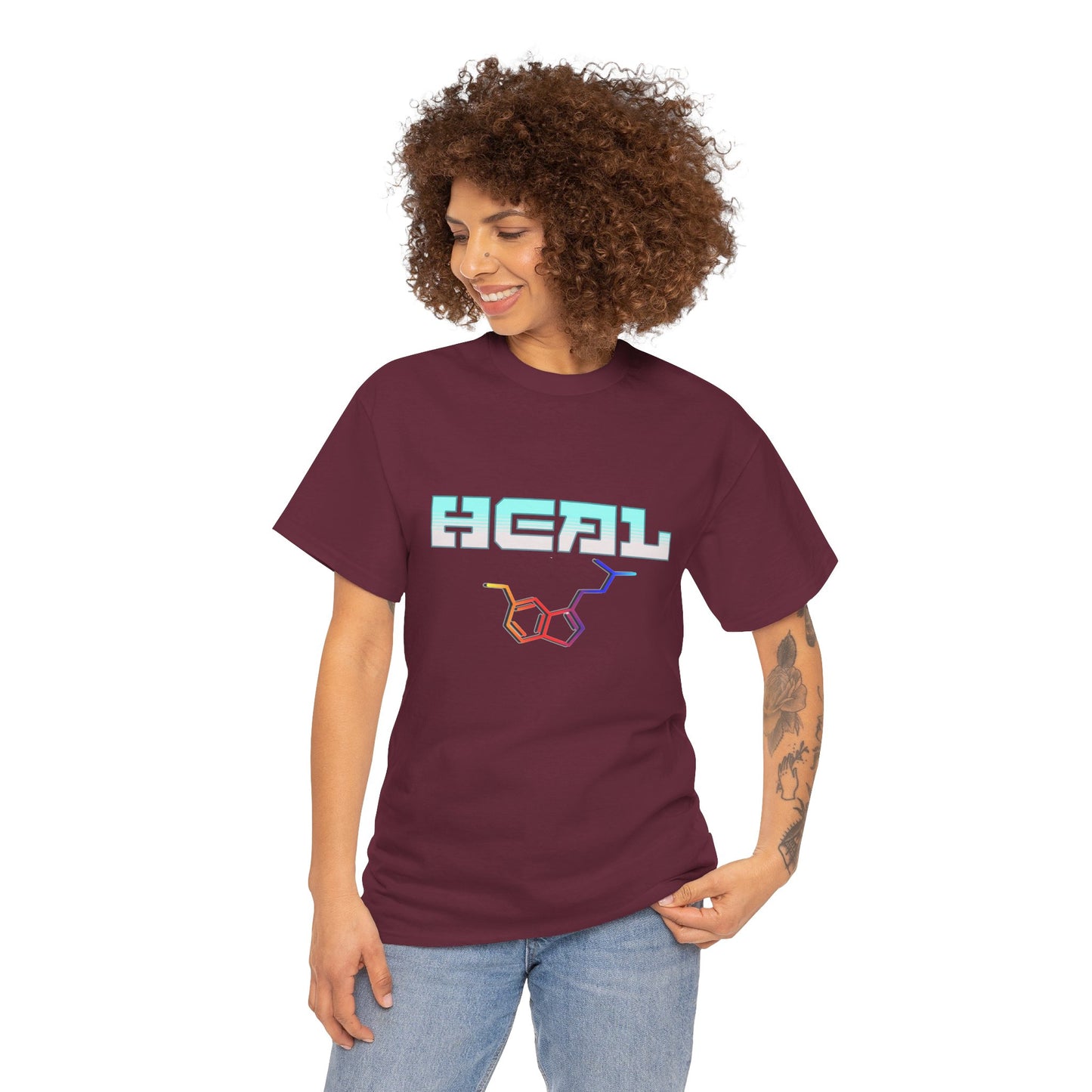 heal 5 meo molecule - Unisex Heavy Cotton Tee