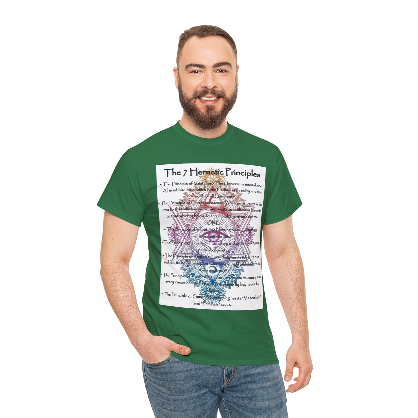 The 7 Hermetic Principles / Unisex Heavy Cotton Tee