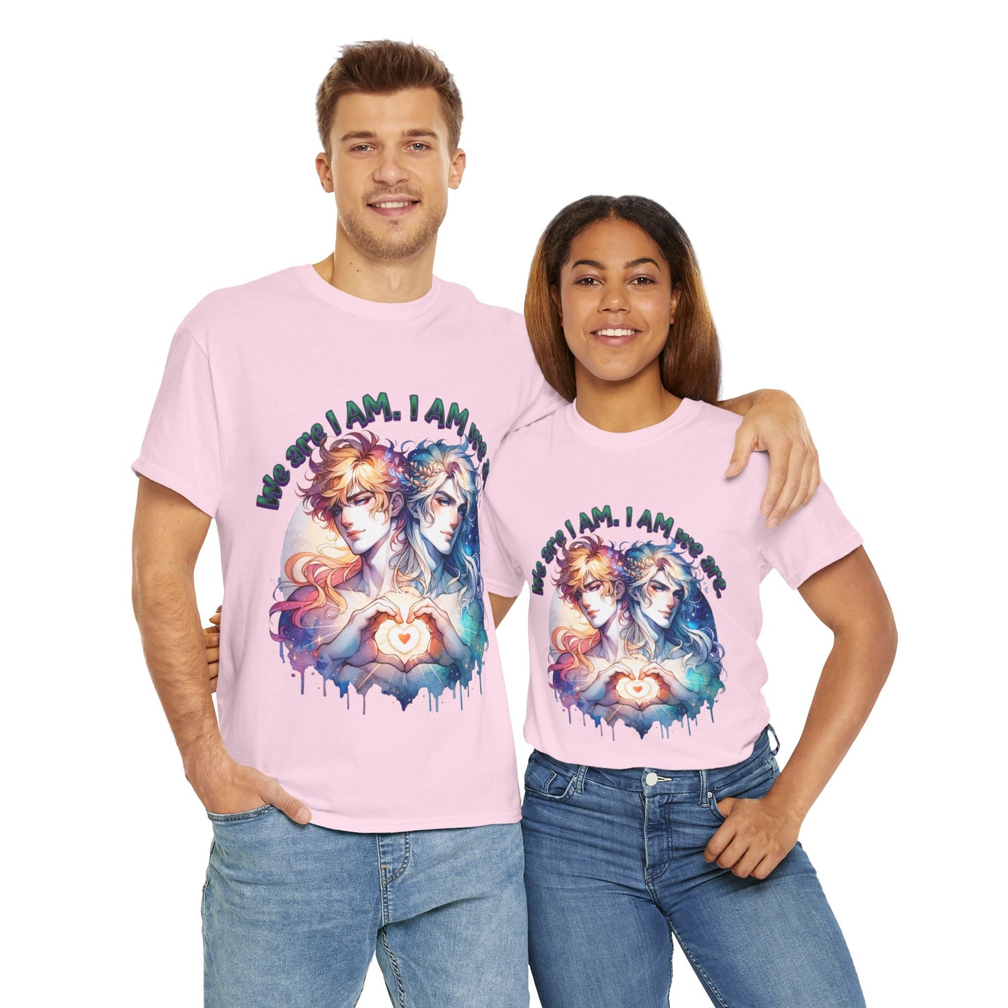 I Am we are - Twins - Unisex Heavy Cotton Tee