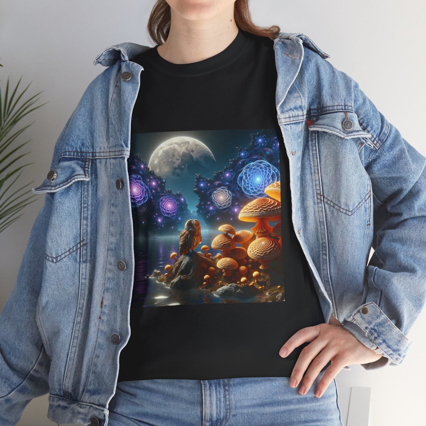 Moonlit Mushrooms / Unisex Heavy Cotton Tee